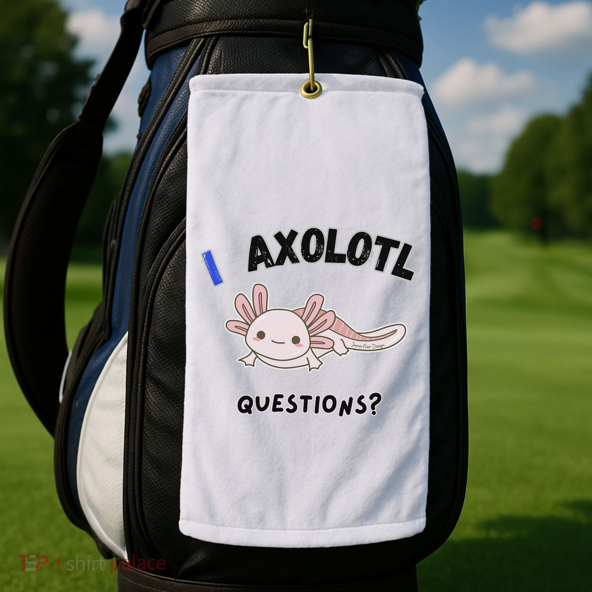 Axolotl Questions Golf Towel