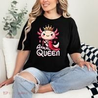 Axolotl Queen  Axolotl Lover Women Axolotl Comfort Colors T-Shirt thumb 2