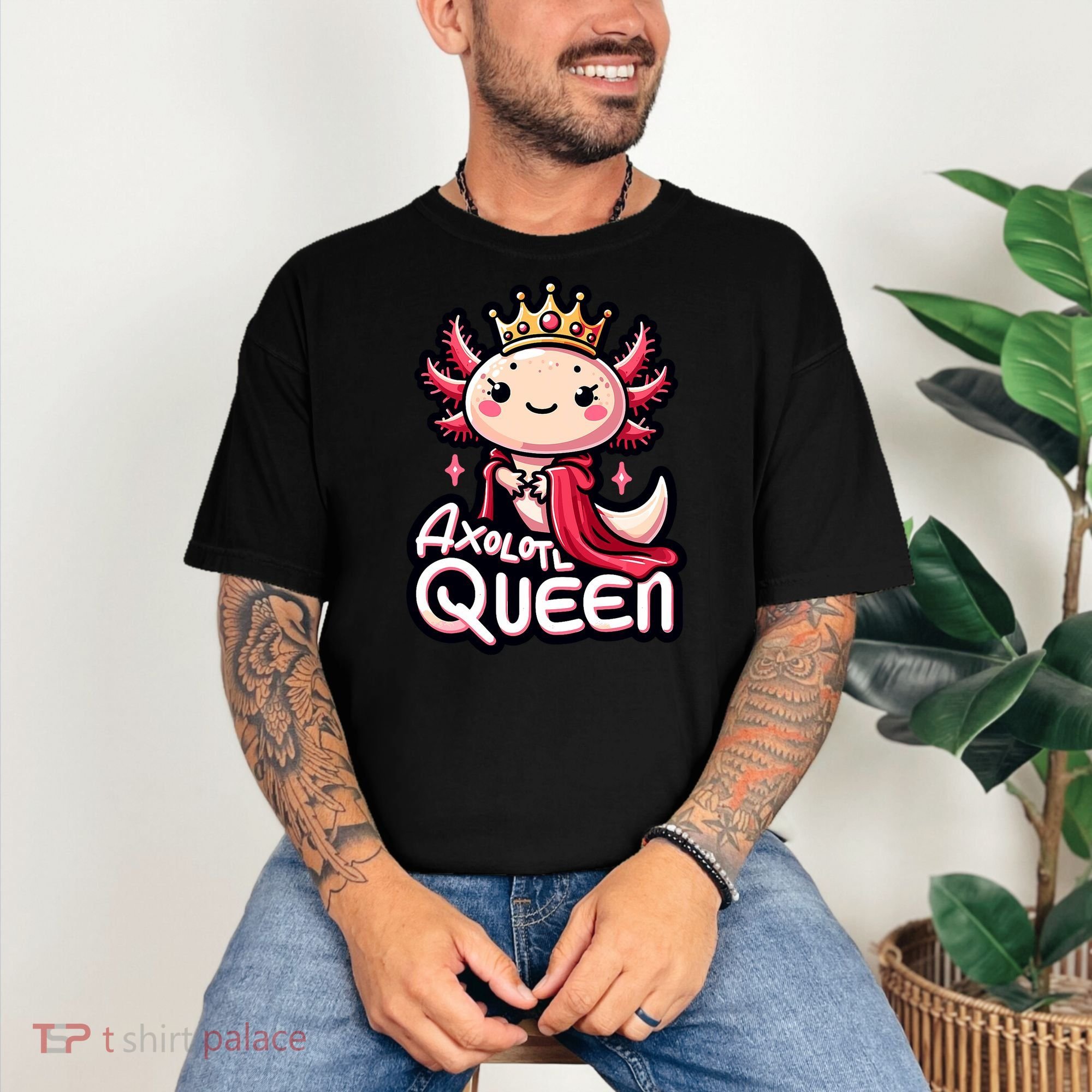 Axolotl Queen  Axolotl Lover Women Axolotl Comfort Colors T-Shirt