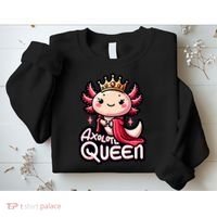 Axolotl Queen  Axolotl Lover Women Axolotl Sweatshirt thumb 2