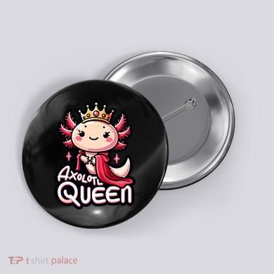 Axolotl Queen  Axolotl Lover Women Axolotl Button