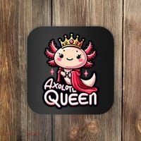 Axolotl Queen  Axolotl Lover Women Axolotl Coaster thumb 0
