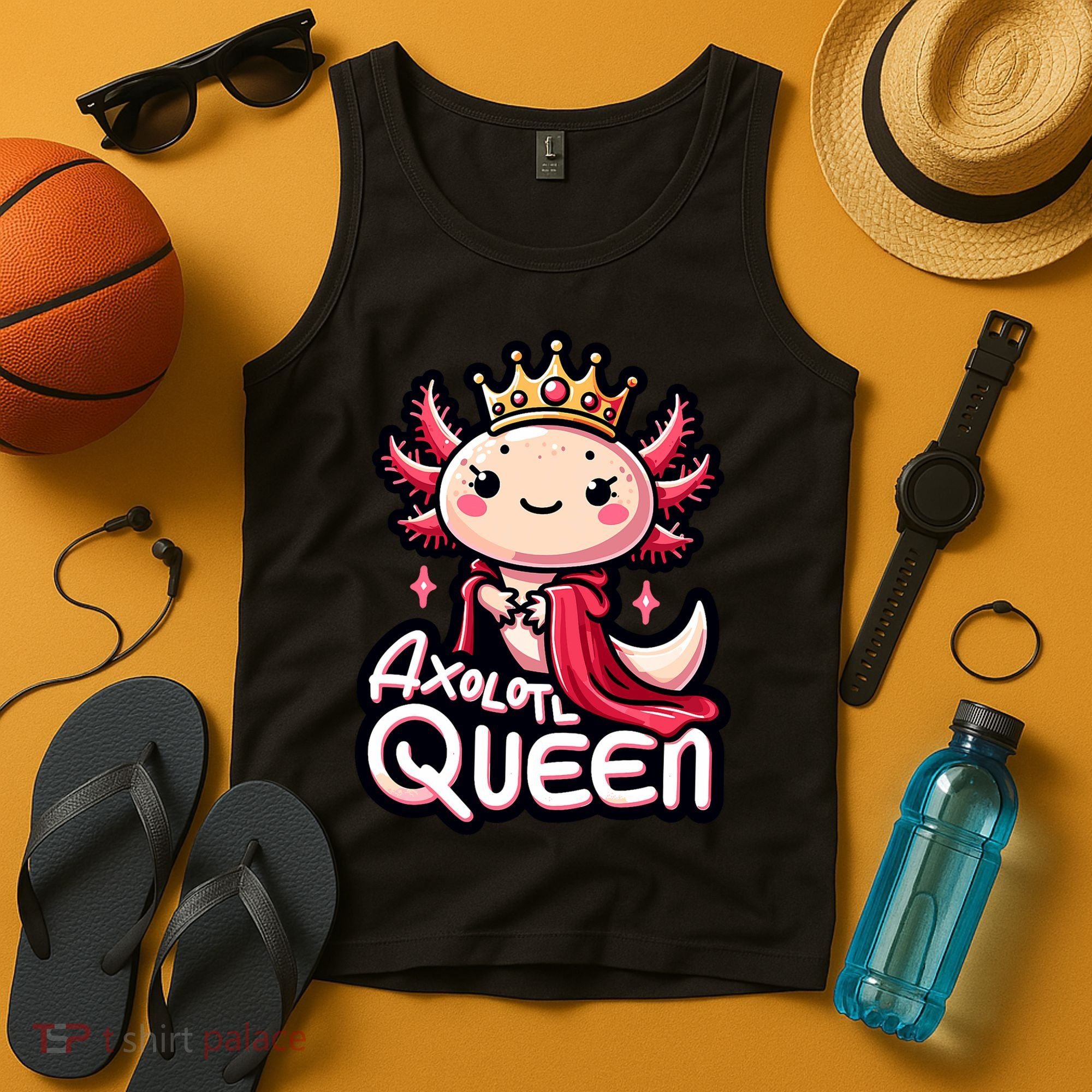 Axolotl Queen  Axolotl Lover Women Axolotl Tank Top