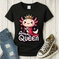 Axolotl Queen  Axolotl Lover Women Axolotl Women's T-Shirt thumb 3