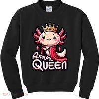 Axolotl Queen  Axolotl Lover Women Axolotl Kids Sweatshirt thumb 0