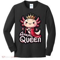 Axolotl Queen  Axolotl Lover Women Axolotl Kids Long Sleeve Shirt thumb 0