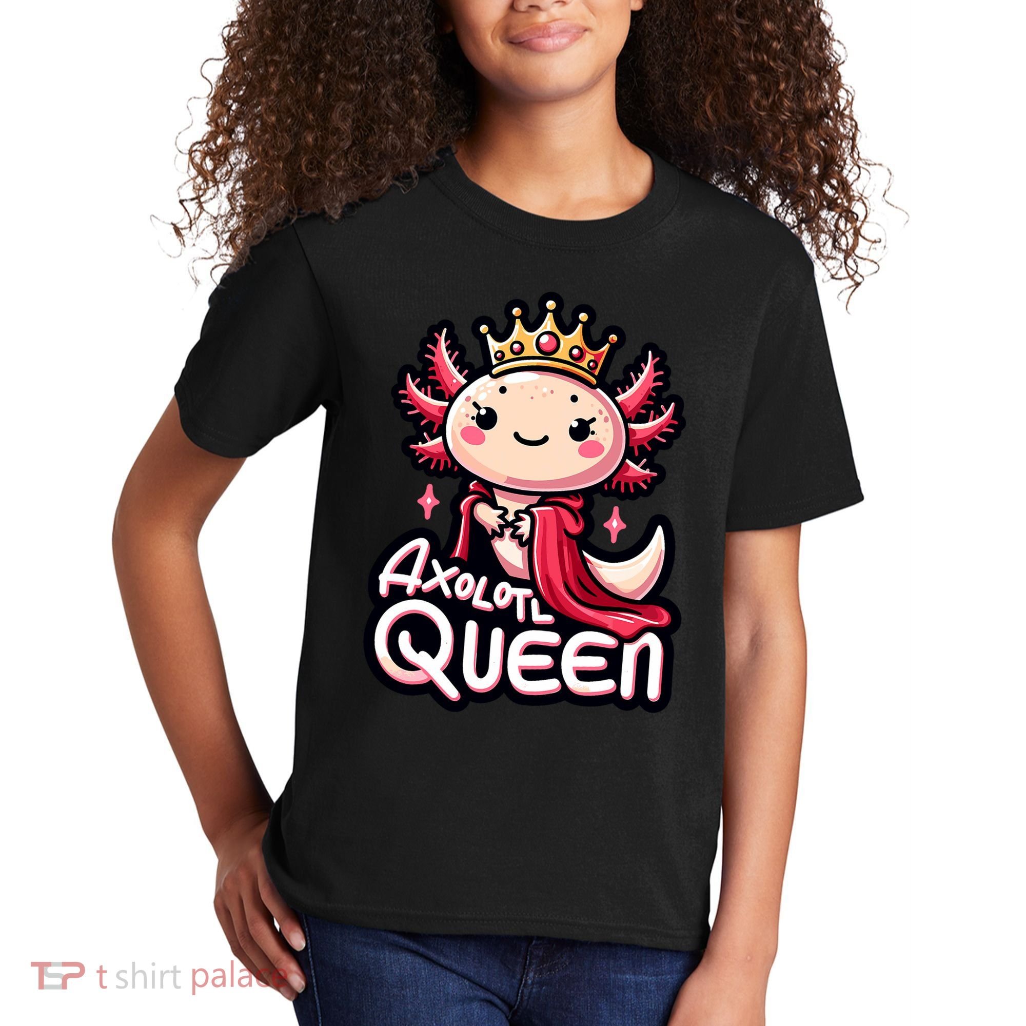 Axolotl Queen  Axolotl Lover Women Axolotl Kids T-Shirt