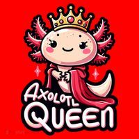 Axolotl Queen  Axolotl Lover Women Axolotl Santa Hat thumb 1