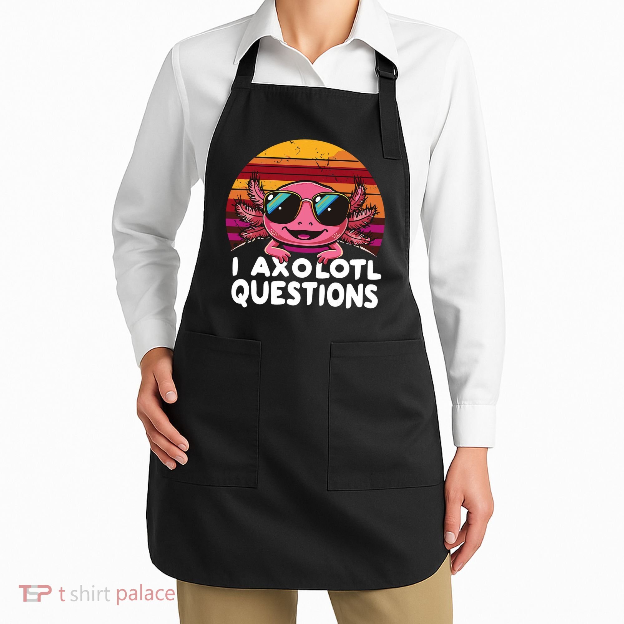 Axolotl Questions Anime Kawaii Axolotl Apron