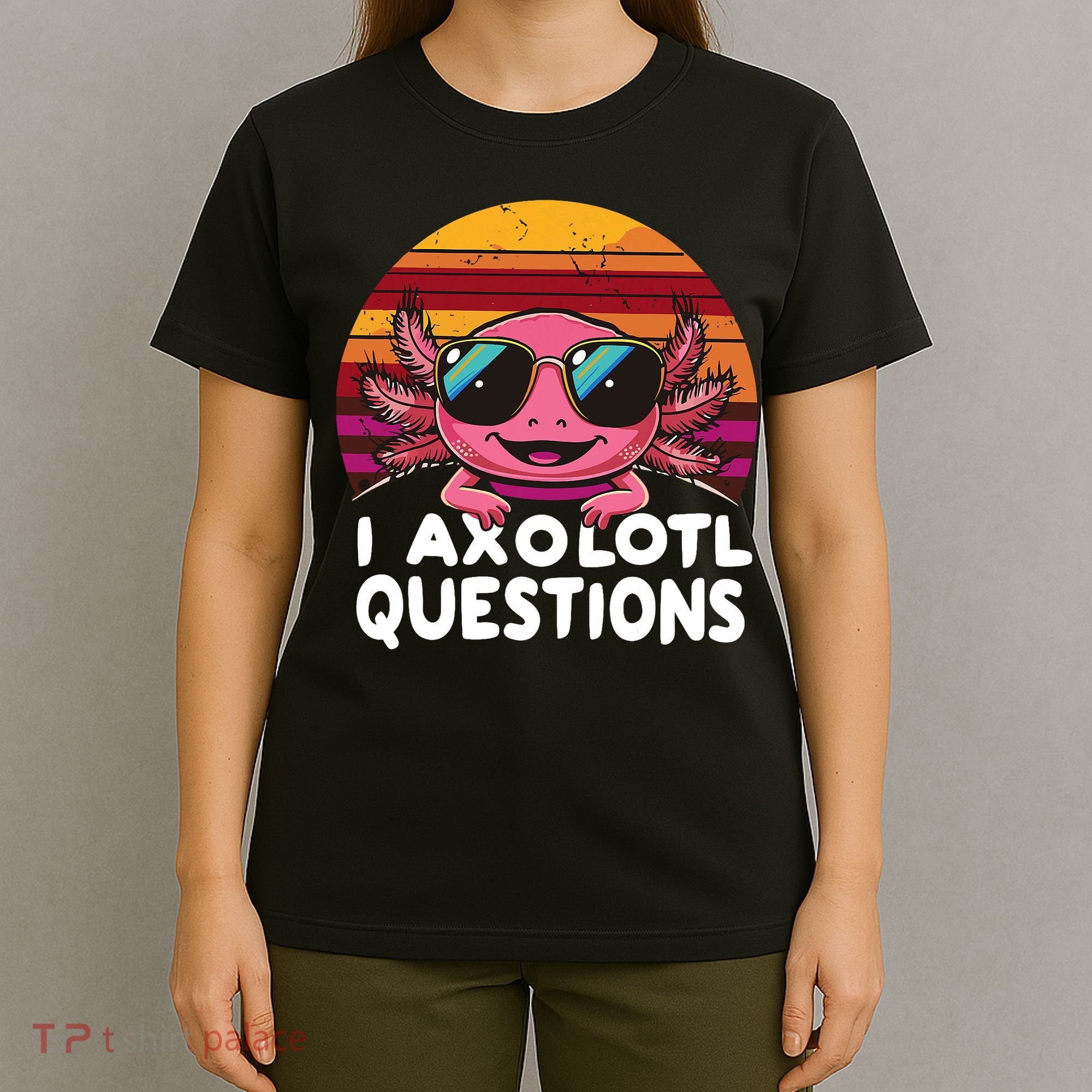 Axolotl Questions Anime Kawaii Axolotl T-Shirt