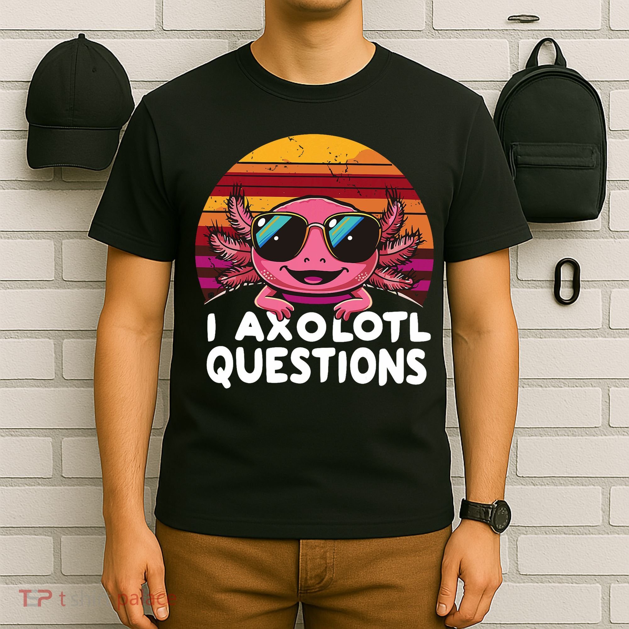 Axolotl Questions Anime Kawaii Axolotl T-Shirt