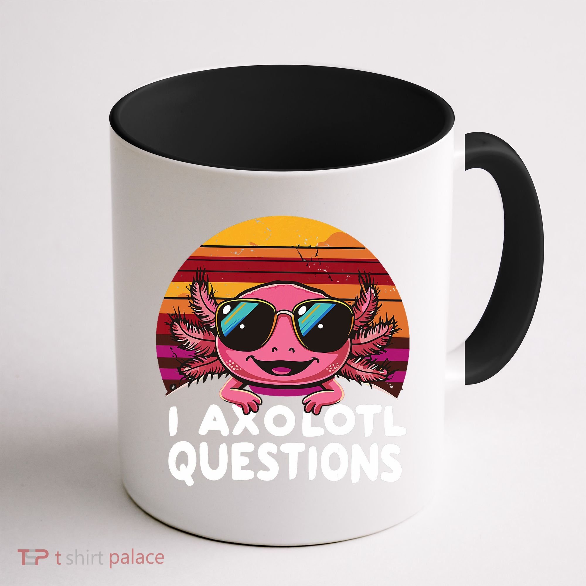 Axolotl Questions Anime Kawaii Axolotl Coffee Mug