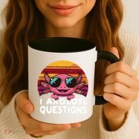 Axolotl Questions Anime Kawaii Axolotl Coffee Mug thumb 3