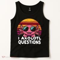 Axolotl Questions Anime Kawaii Axolotl Tank Top thumb 2