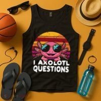 Axolotl Questions Anime Kawaii Axolotl Tank Top thumb 4