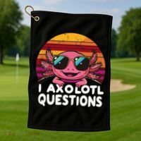 Axolotl Questions Anime Kawaii Axolotl Golf Towel thumb 1