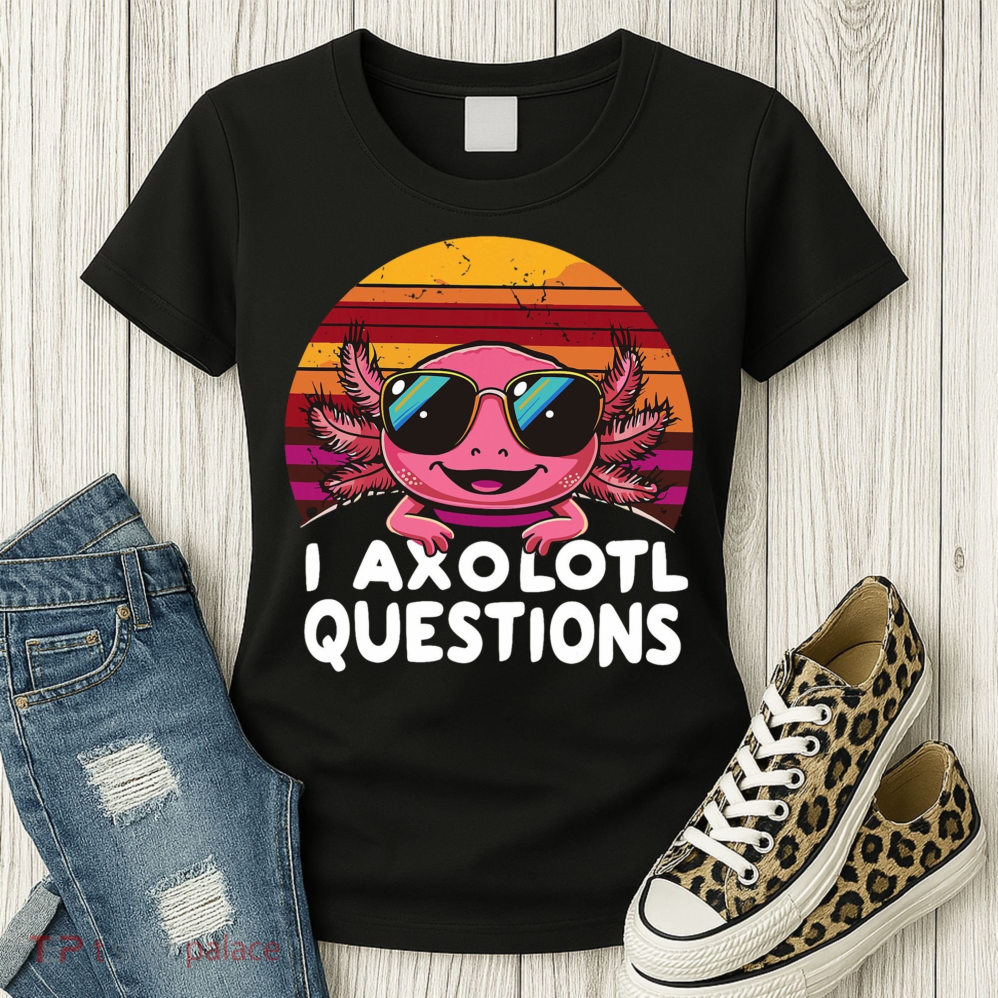 Axolotl Questions Anime Kawaii Axolotl Women's T-Shirt
