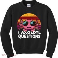 Axolotl Questions Anime Kawaii Axolotl Kids Sweatshirt thumb 0