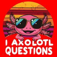 Axolotl Questions Anime Kawaii Axolotl Santa Hat thumb 1