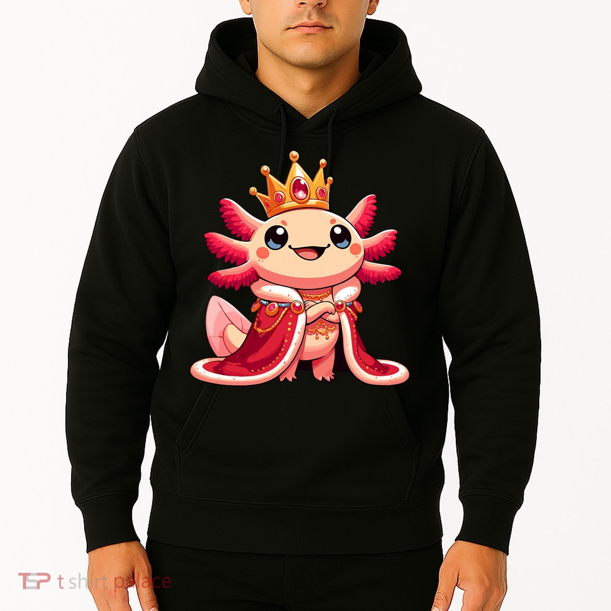 Axolotl Queen Anime Cute Kawaii Axolotl Hoodie