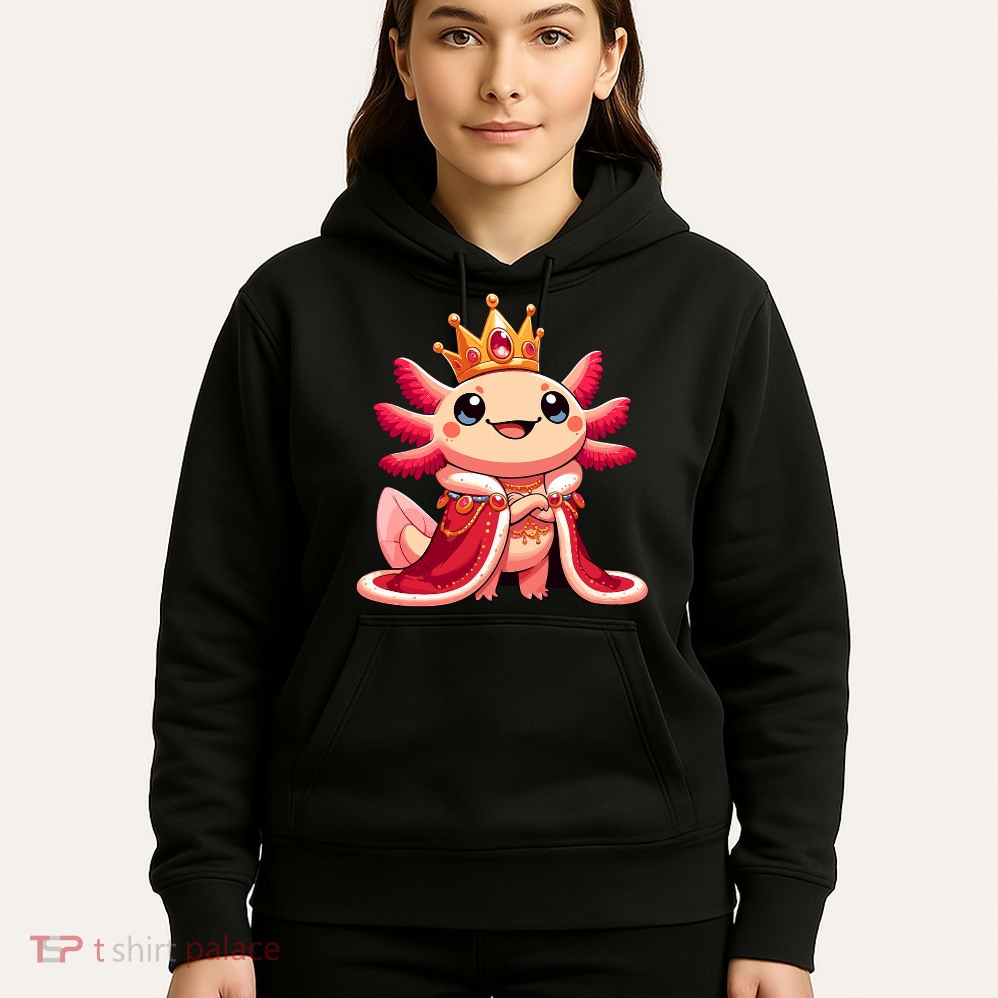 Axolotl Queen Anime Cute Kawaii Axolotl Hoodie