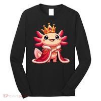 Axolotl Queen Anime Cute Kawaii Axolotl Long Sleeve Shirt thumb 0