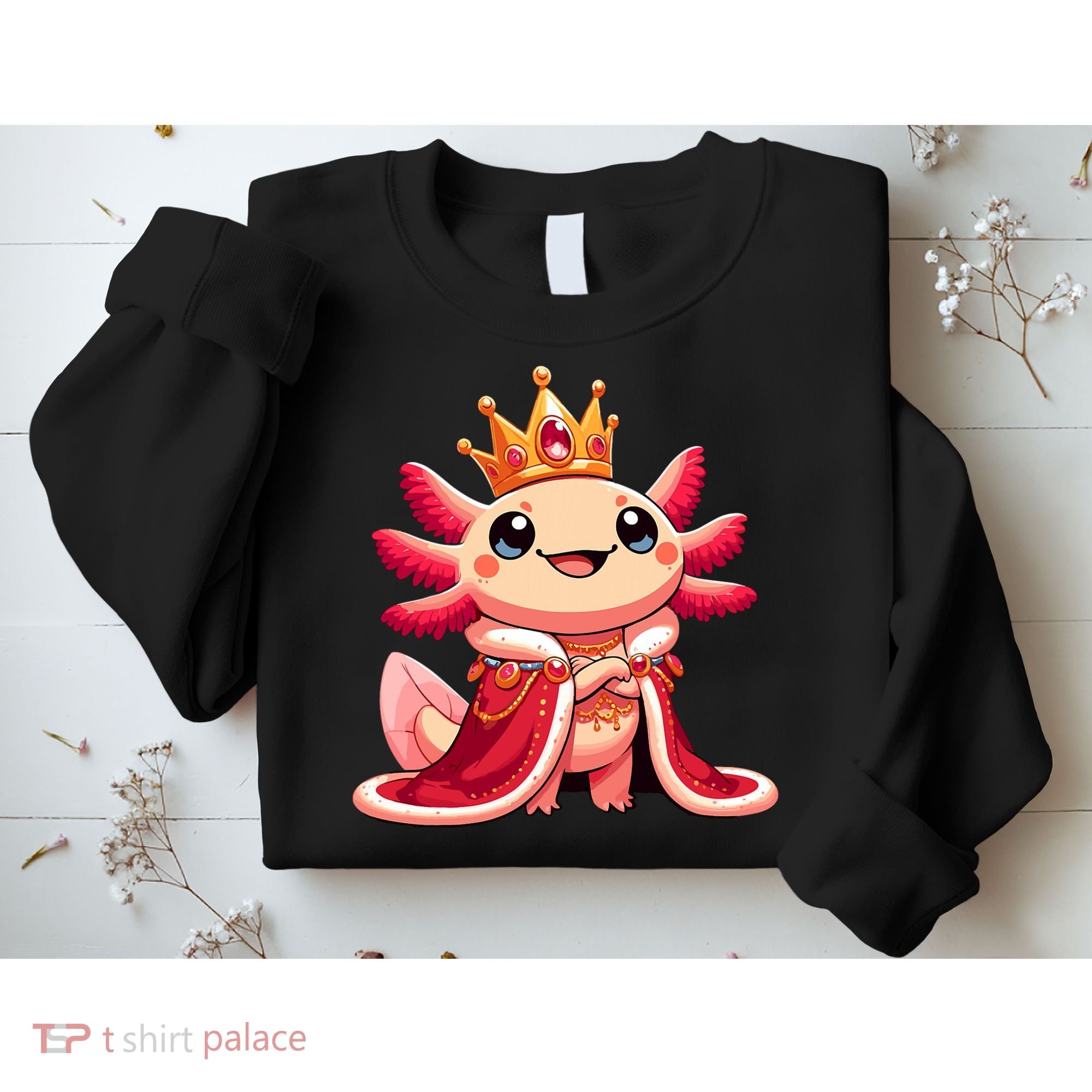 Axolotl Queen Anime Cute Kawaii Axolotl Sweatshirt