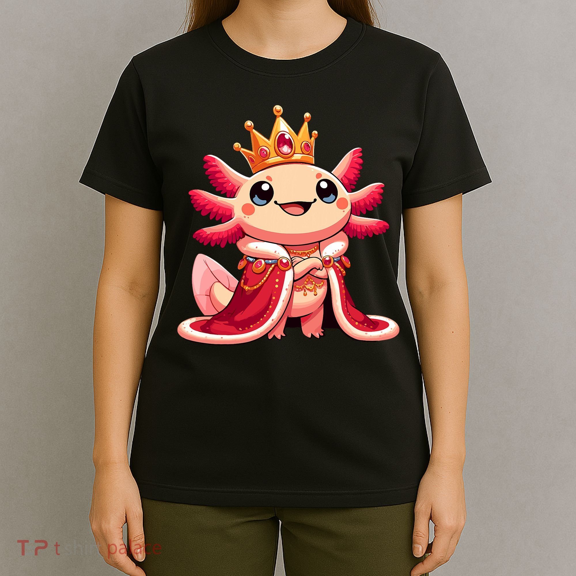 Axolotl Queen Anime Cute Kawaii Axolotl T-Shirt