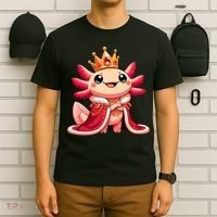 Axolotl Queen Anime Cute Kawaii Axolotl T-Shirt thumb 6
