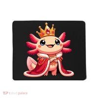 Axolotl Queen Anime Cute Kawaii Axolotl Mousepad thumb 0