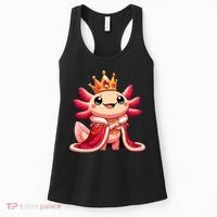 Axolotl Queen Anime Cute Kawaii Axolotl Women's Tank Top thumb 0