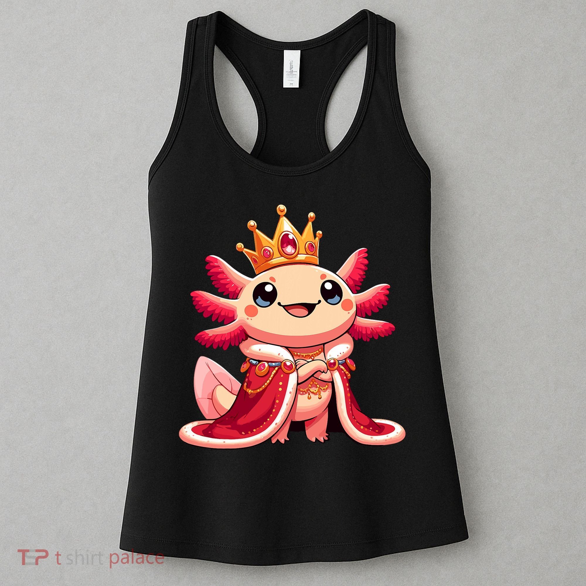 Axolotl Queen Anime Cute Kawaii Axolotl Women's Tank Top