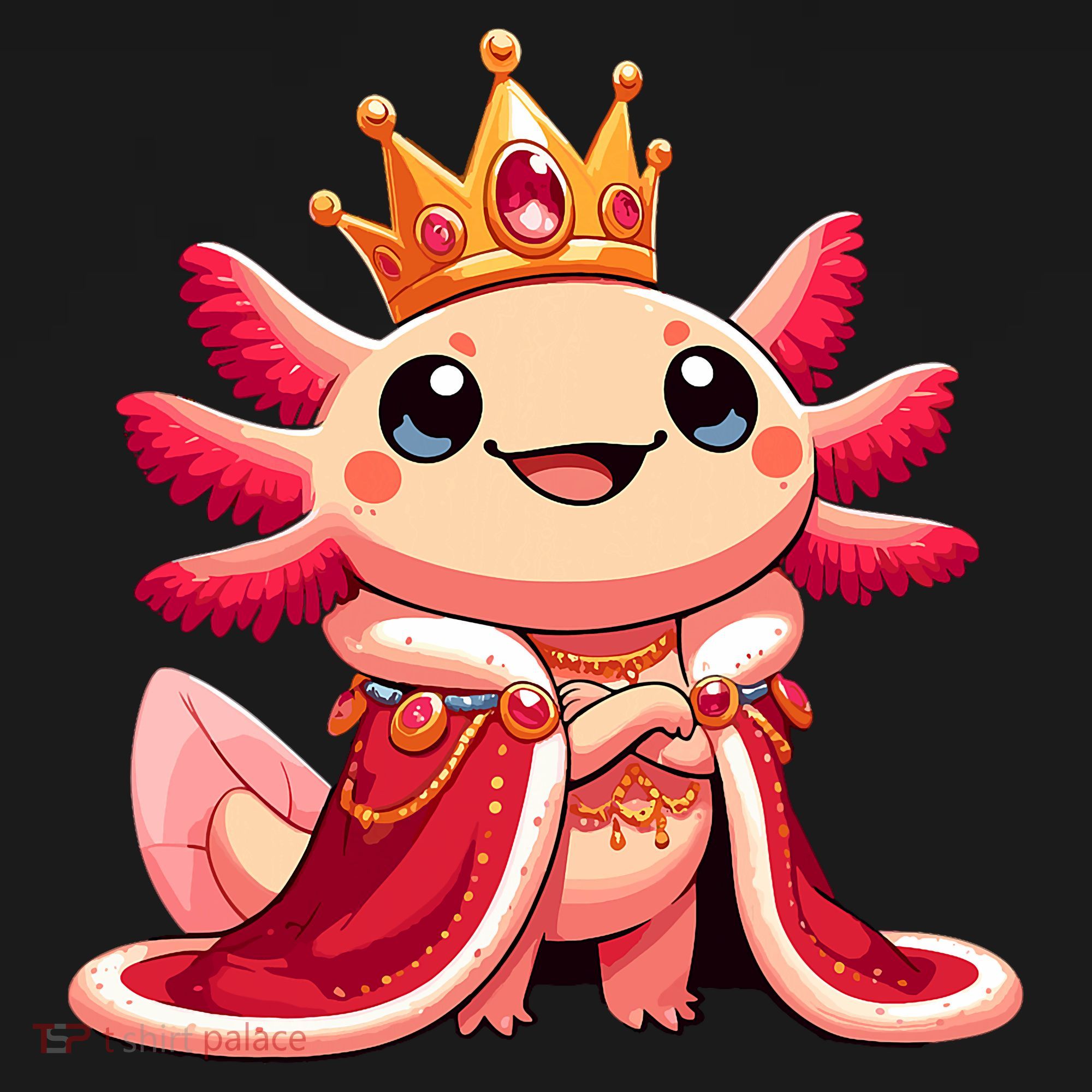 Axolotl Queen Anime Cute Kawaii Axolotl Women's Tank Top