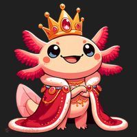 Axolotl Queen Anime Cute Kawaii Axolotl Hat thumb 2