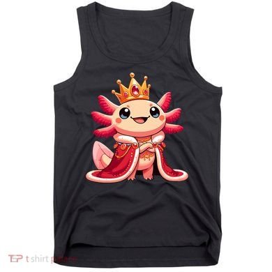 Axolotl Queen Anime Cute Kawaii Axolotl Tank Top