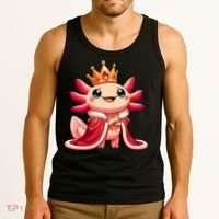 Axolotl Queen Anime Cute Kawaii Axolotl Tank Top thumb 3