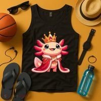 Axolotl Queen Anime Cute Kawaii Axolotl Tank Top thumb 4