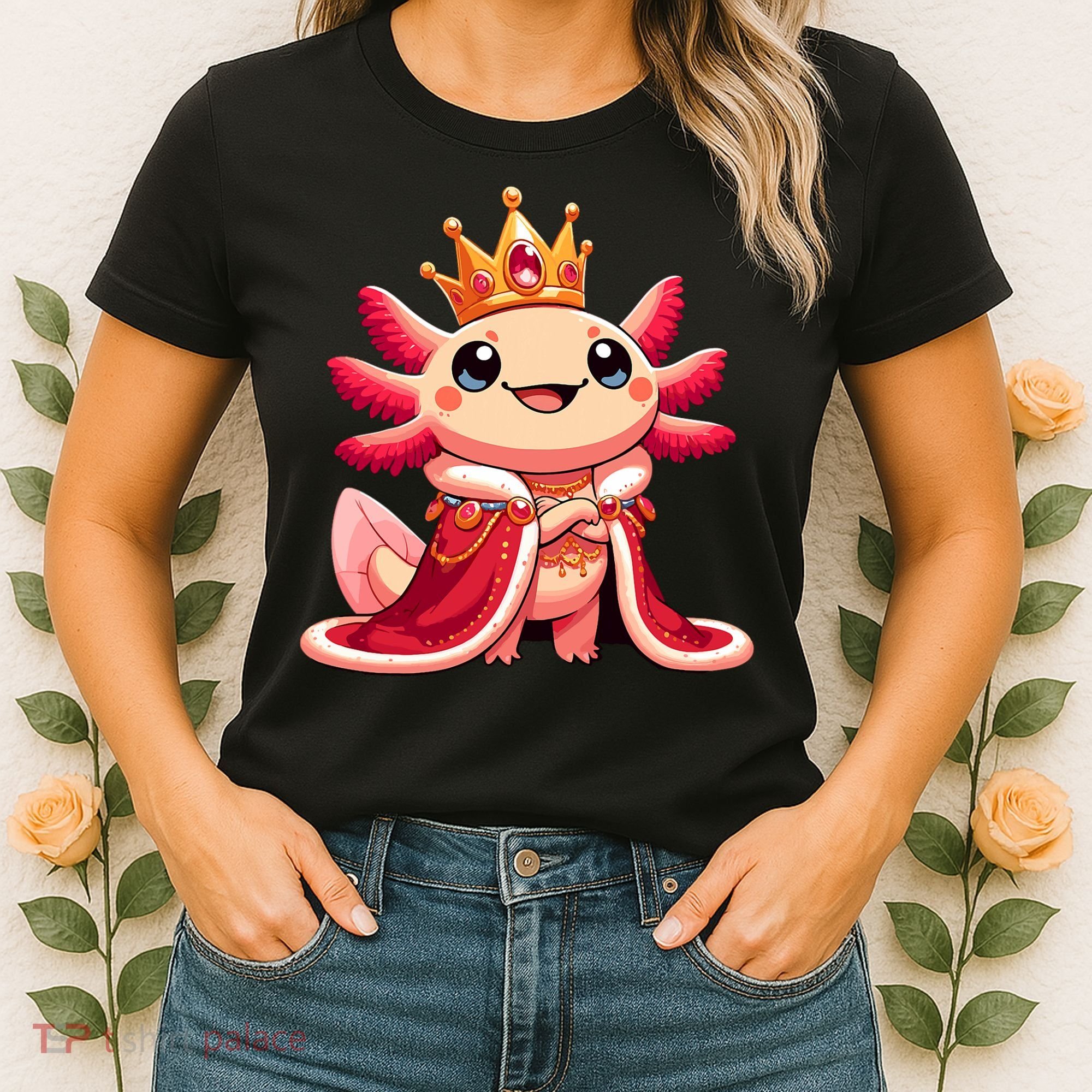 Axolotl Queen Anime Cute Kawaii Axolotl Women's T-Shirt