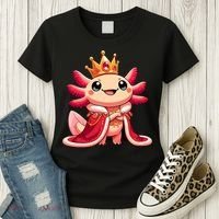 Axolotl Queen Anime Cute Kawaii Axolotl Women's T-Shirt thumb 3