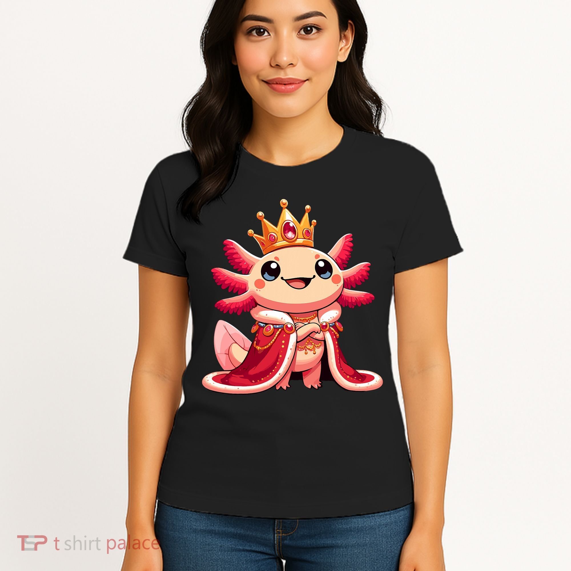 Axolotl Queen Anime Cute Kawaii Axolotl Women's T-Shirt