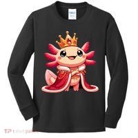Axolotl Queen Anime Cute Kawaii Axolotl Kids Long Sleeve Shirt thumb 0