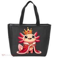 Axolotl Queen Anime Cute Kawaii Axolotl Tote Bag thumb 0
