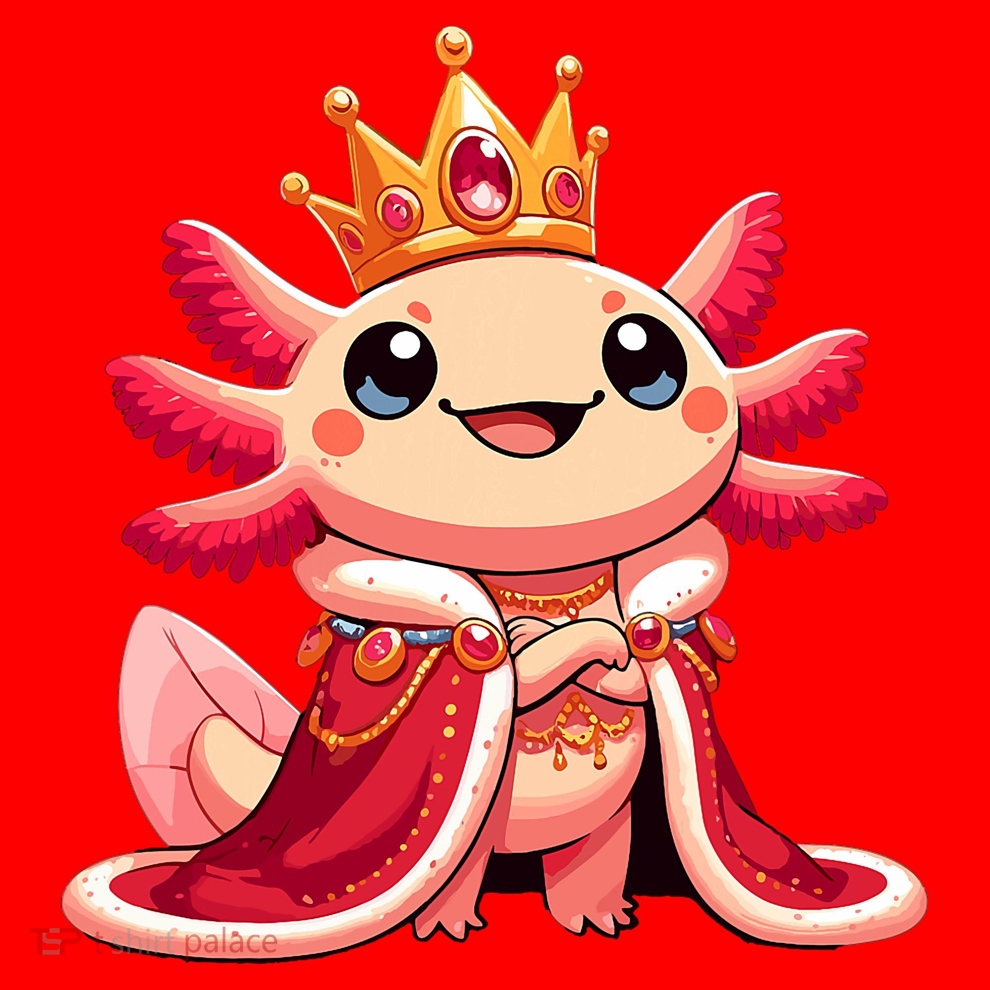 Axolotl Queen Anime Cute Kawaii Axolotl Santa Hat