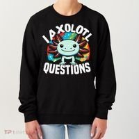 Axolotl Questions Anime Cute Kawaii Axolotl Women's Sweatshirt thumb 0
