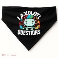 Axolotl Questions Anime Cute Kawaii Axolotl USA-Made Doggie Bandana thumb 0