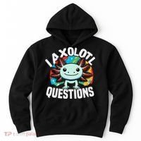 Axolotl Questions Anime Cute Kawaii Axolotl Hoodie thumb 0