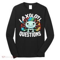 Axolotl Questions Anime Cute Kawaii Axolotl Long Sleeve Shirt thumb 0