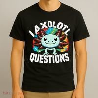 Axolotl Questions Anime Cute Kawaii Axolotl T-Shirt thumb 3