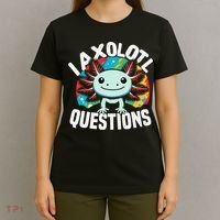 Axolotl Questions Anime Cute Kawaii Axolotl T-Shirt thumb 4