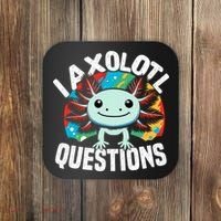 Axolotl Questions Anime Cute Kawaii Axolotl Coaster thumb 0